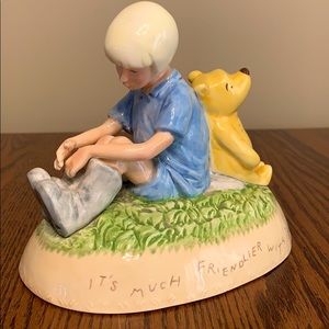 Classic Winnie Pooh & Christopher Robin Piggy Bank